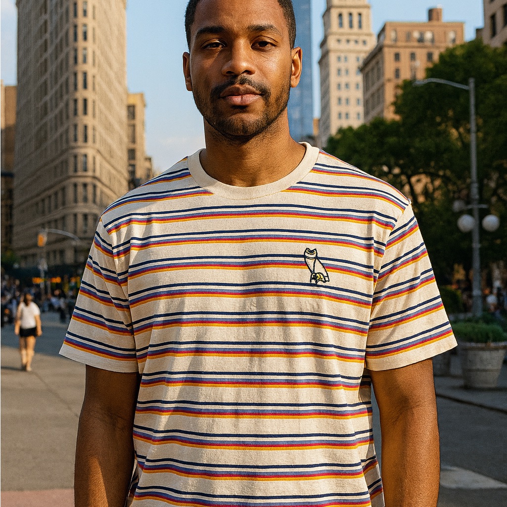 Ovo Collegiate Crewneck Cream* Size Medium Shirt